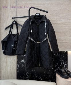 M633 New Down Jacket ️Max Diamond Grid 90% White Goose Down With Hat Slim Fit Custom Waistban u6yvfidg