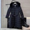 AH709 New Down Jacket ️Burberry Detachable Fox Fur Collar Long With Belt 90% White Goose kgo7l4qr