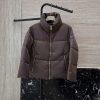 AH721 New Down Jacket ️Prada Triangle Logo 90% White Goose Down Stand Up Collar Short Style Long jht9tjxc