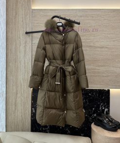AH719 New Down Jacket ️Max Mara Oversized Fox Fur Collar Extra Long 90% White Goose Down Down aod868ok