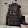 AH712 New Down Jacket ️PRADA Oversized Fox Fur Collar Waist Cinching And Slimming Style 90% W vx31spxe