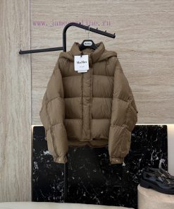 M8530 New Down Jacket ️Max Mara 90% White Goose Down Short Loose Down Jacket Coffee Black SML zgpv7c3a