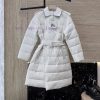 B8509 New Down Jacket ️Burberry Double Breasted Slimming Belt With 90% White Goose Down D acetdthd