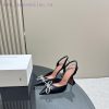 Amina Muaddi Sparkling Diamond Bow Beautiful Fashion ShoesAuthentic 11 Remastered Top QualityPu sevabenl