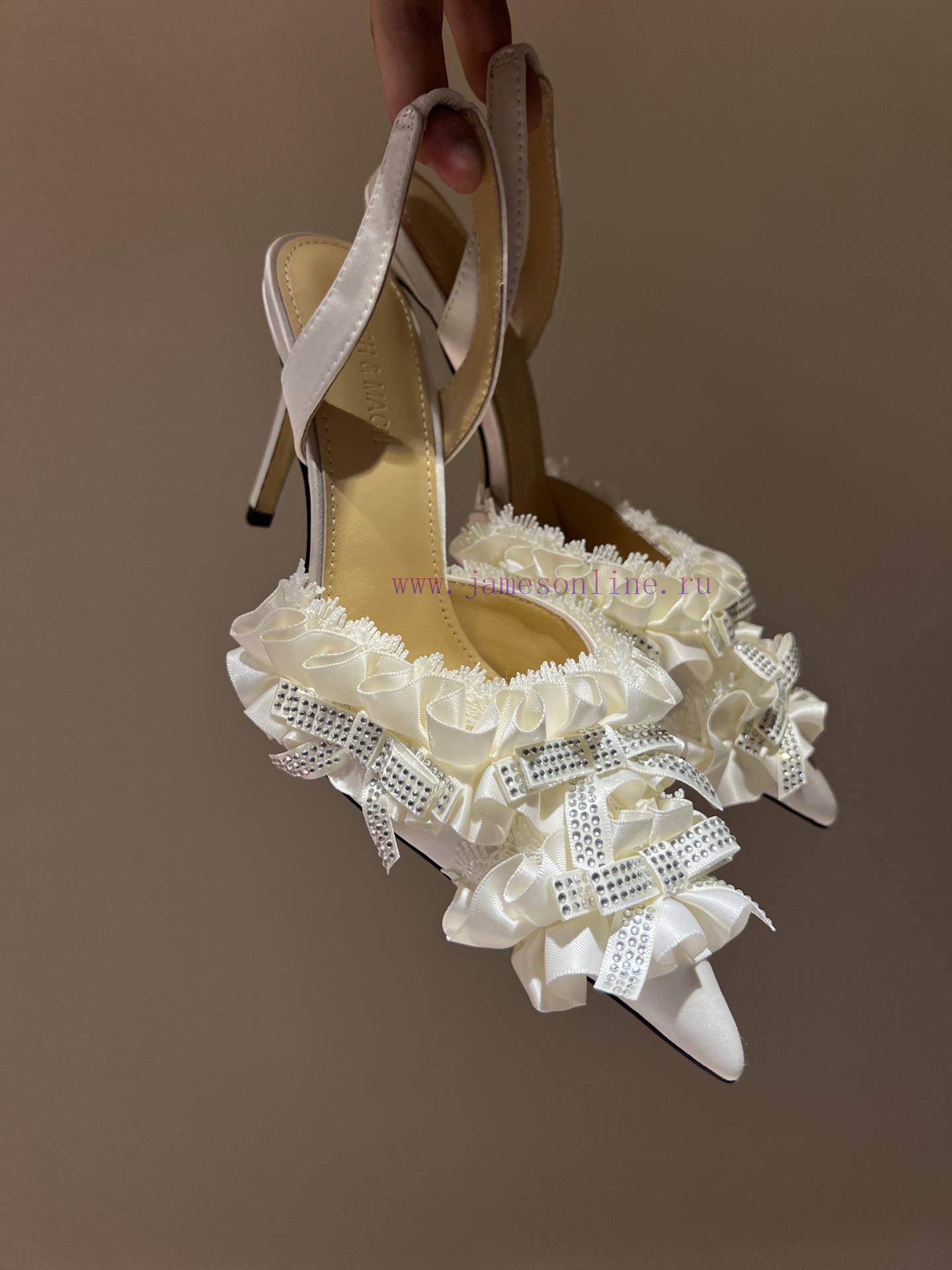 The Most2024 Early Spring Lace And Crystal Lace High-heeled SandalsExquisite Princess Shoes Non r2greanb - Image 9