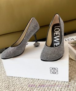 LOEWE Loewe 2024 Spring/Summer Fashion Style Yang Mi Same Style Hot Diamond Crystal Shoes High j17tzpr5