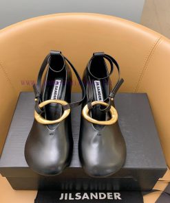 Jil Sander's Spring/Summer New Round Head Small Single Shoes With Large Round Head. With The Ad x2yx7mbj