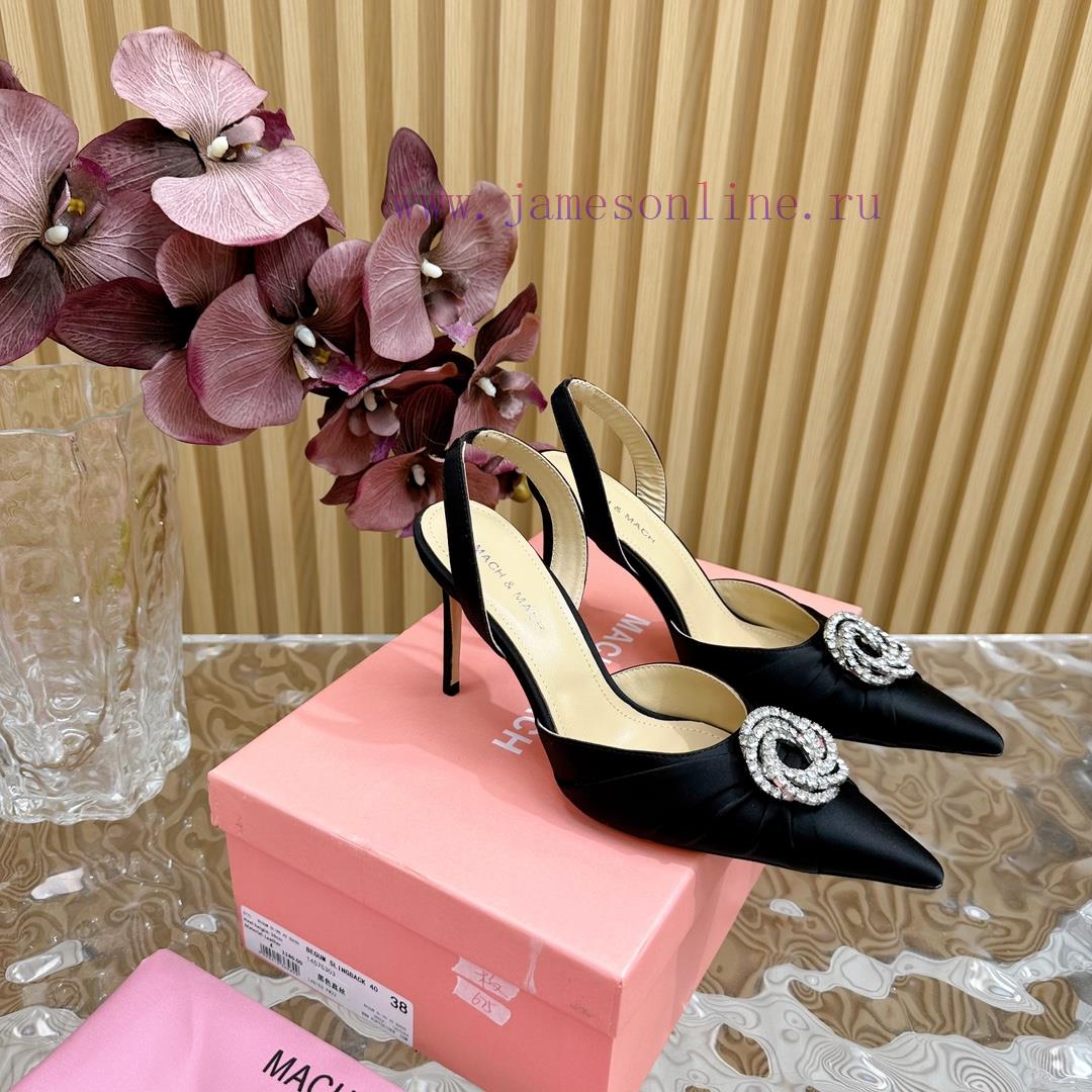 New Market ModelsThe Most Mach&Mach Rhinestone Decorated Pointed High-heeled Hollow Sandals———— 4i9jzik2 - Image 2