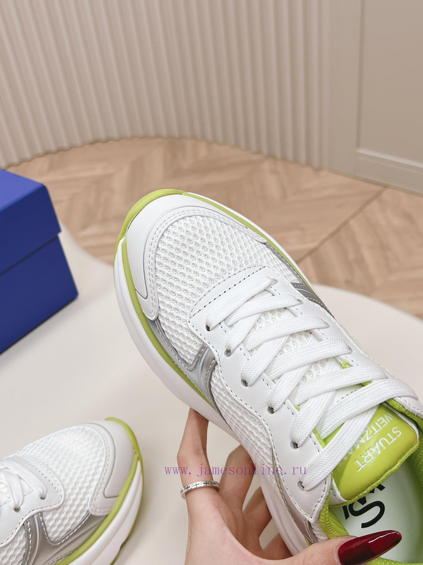 Produce Top-quality New ModelsStuart Weitzman SW Trainer Series Thick Soled Casual Sports Shoes ygmyxm06 - Image 7