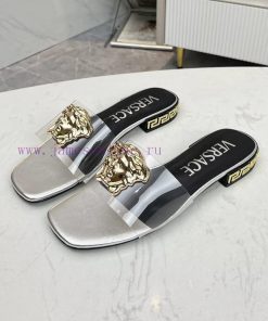 35-42 YardsVersace Flat Bottomed One-piece Slippers Made Of Transparent TPU Fabric Sheepskin Fo 7b31fbxk