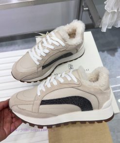 Winter New Item Brunello Cucinelli BC New Autumn And Winter New Item Women's Striped Suede Casu oxvmgj80