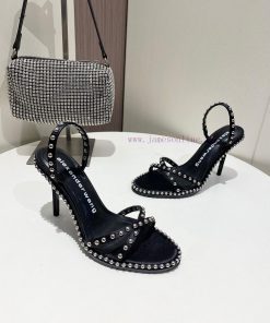 Alexander Wang Spring/Summer King High Quality High Heel Sandals Original Logo With White Lette pzgdmxxg