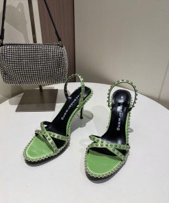 Alexander Wang Spring/Summer King High Quality High Heel Sandals Original Logo With White Lette 1a8jprou