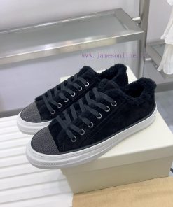 Winter New Item Flat Casual Shoes Lamb Wool Sports Shoes Brunello Cucinelli BC New Autumn And W koncgdlp