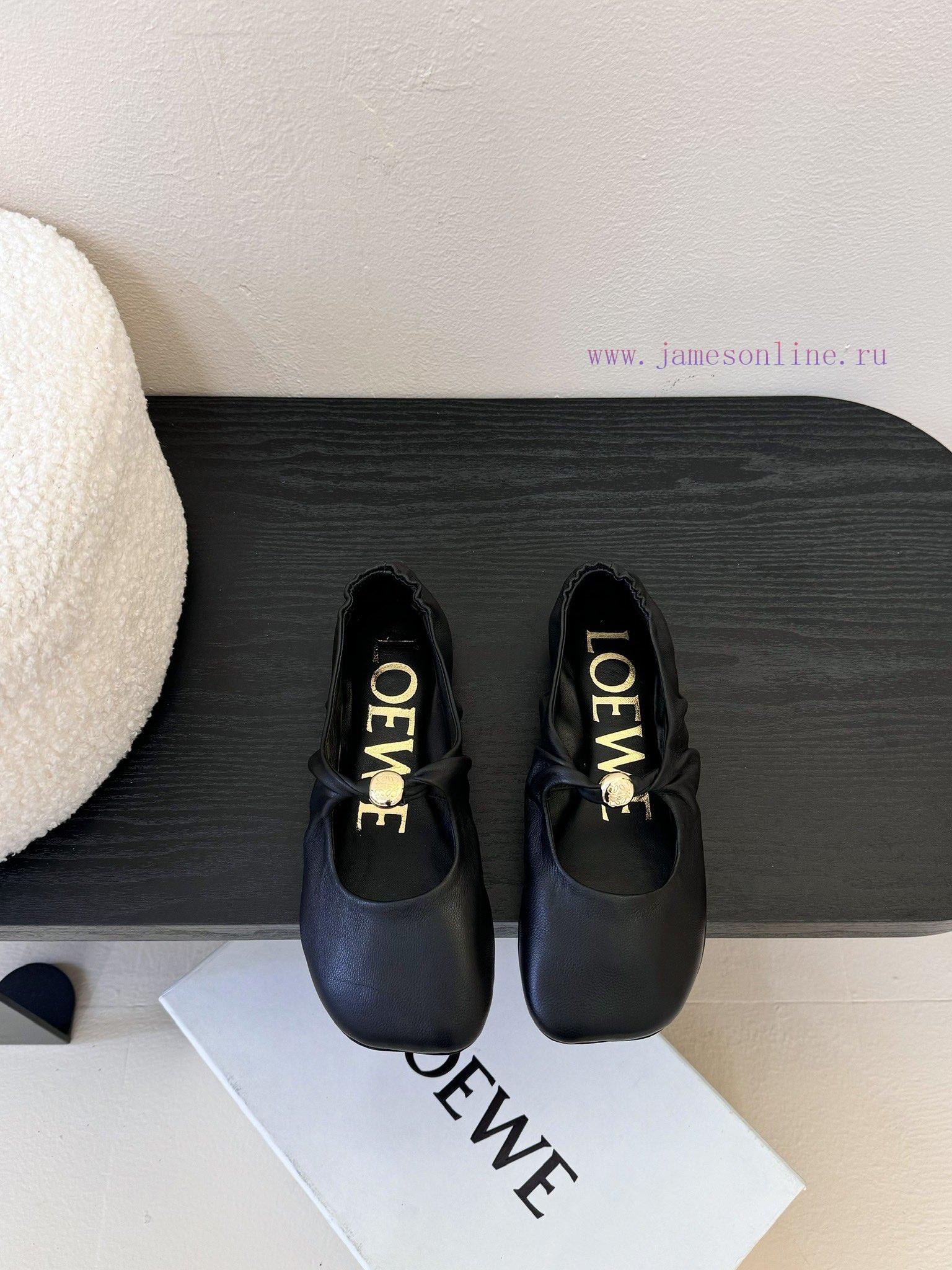 LOEWE 25ss Super Soft Sticky Dudu Same Ballet ShoesThis Pebble Soft Is An Elegant Combination O h1n31xgy