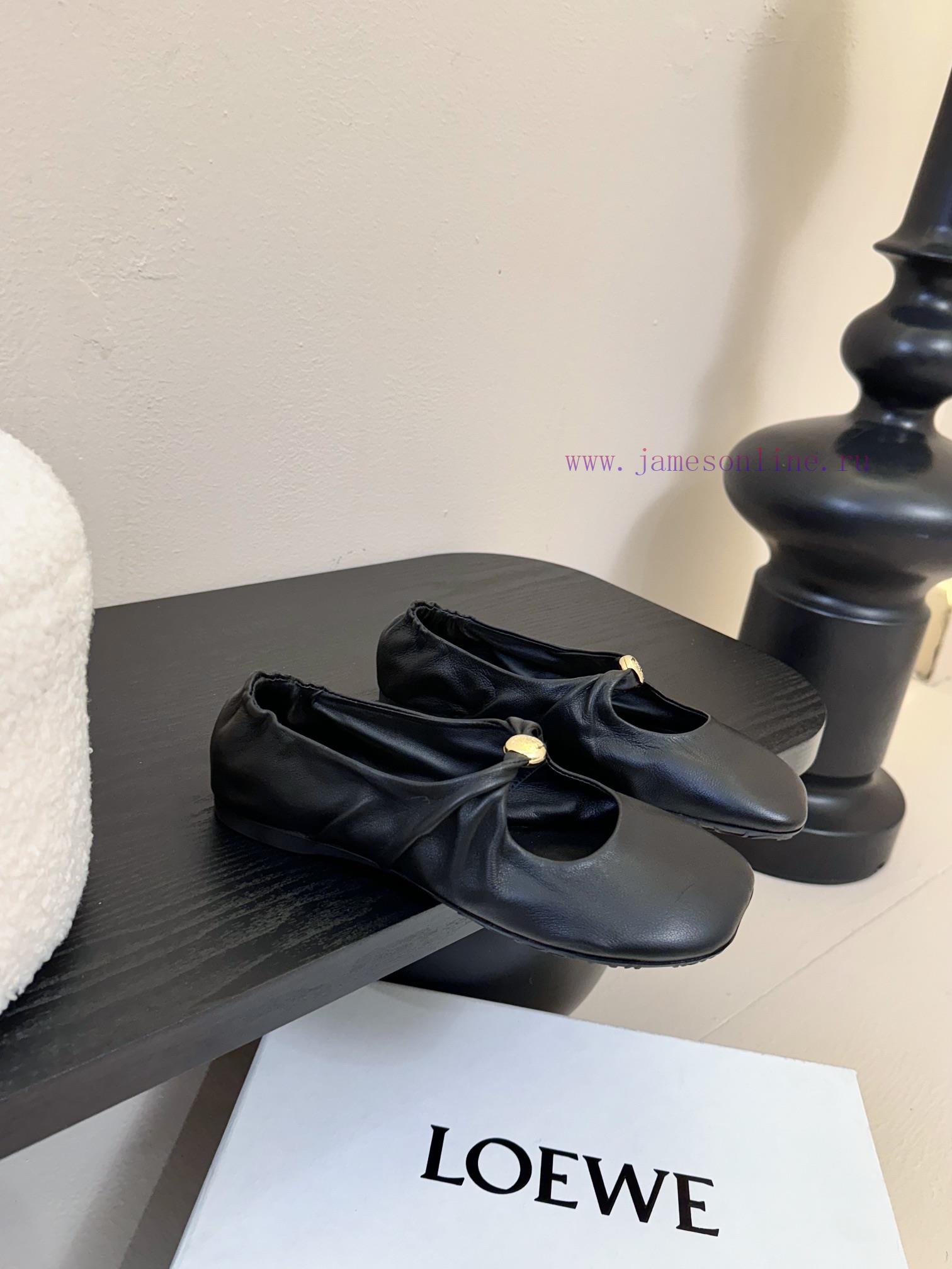 LOEWE 25ss Super Soft Sticky Dudu Same Ballet ShoesThis Pebble Soft Is An Elegant Combination O h1n31xgy - Image 3