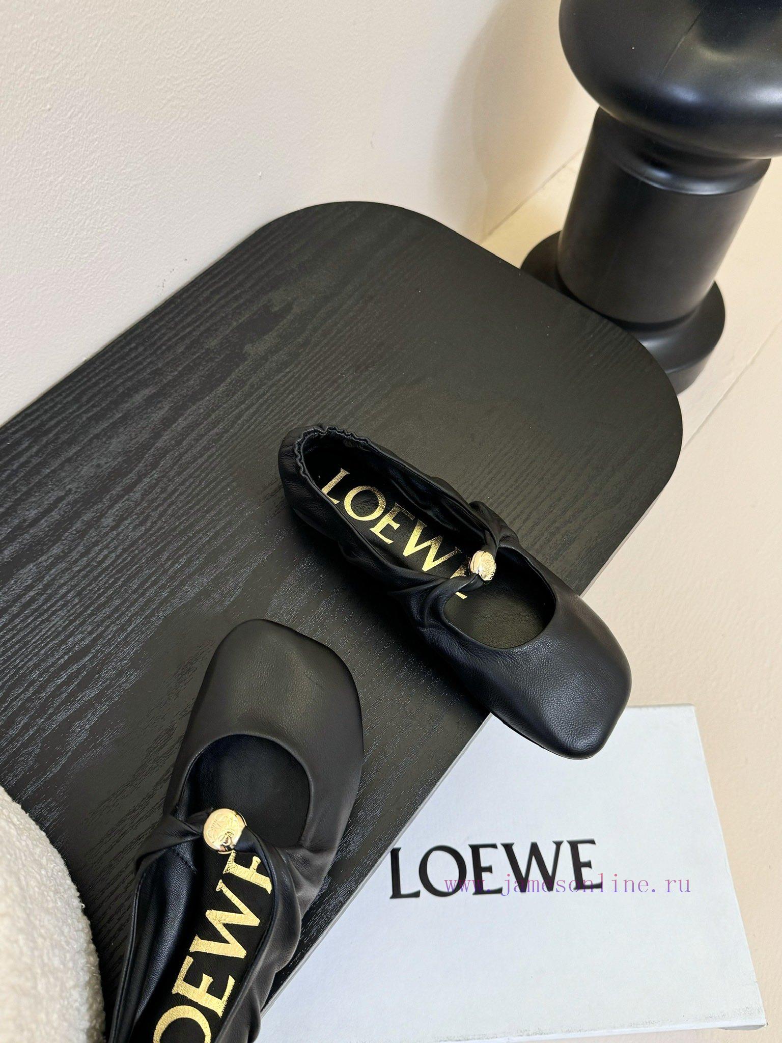 LOEWE 25ss Super Soft Sticky Dudu Same Ballet ShoesThis Pebble Soft Is An Elegant Combination O h1n31xgy - Image 5