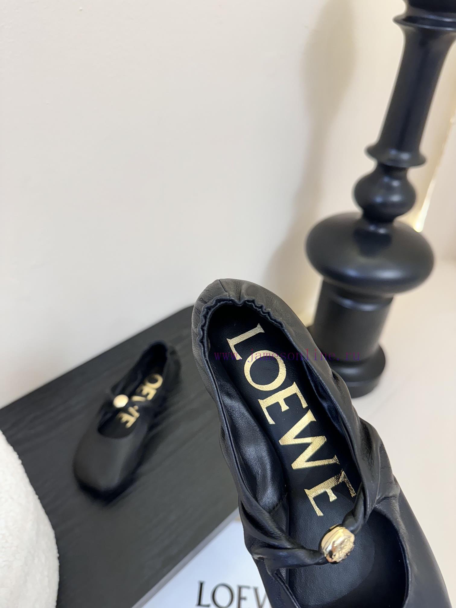 LOEWE 25ss Super Soft Sticky Dudu Same Ballet ShoesThis Pebble Soft Is An Elegant Combination O h1n31xgy - Image 9