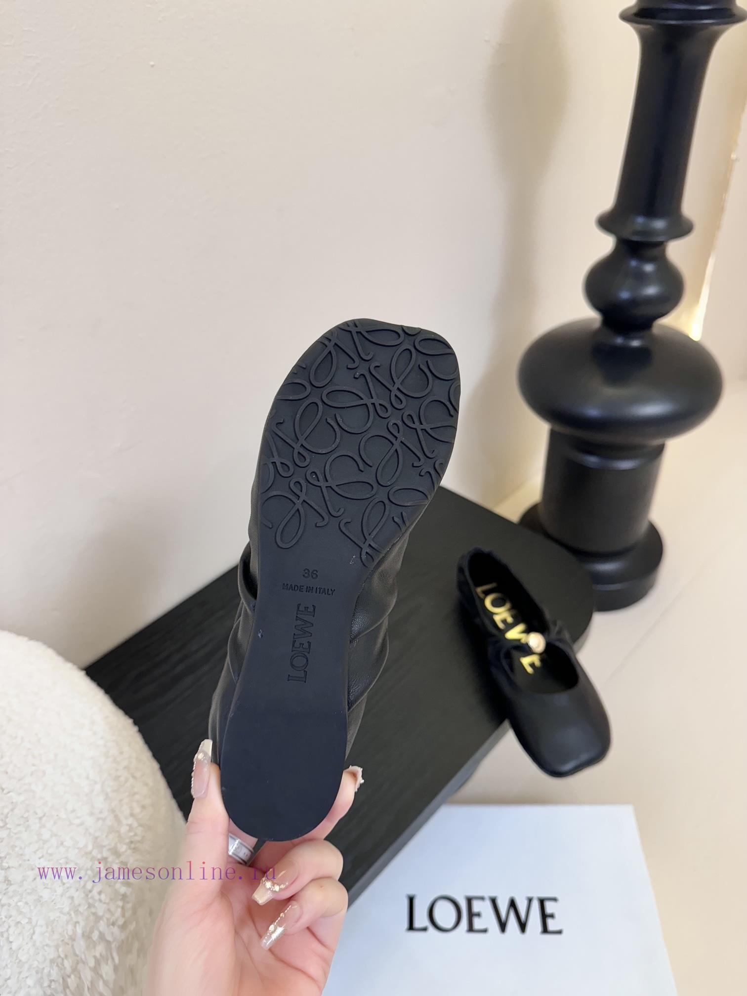 LOEWE 25ss Super Soft Sticky Dudu Same Ballet ShoesThis Pebble Soft Is An Elegant Combination O h1n31xgy - Image 10