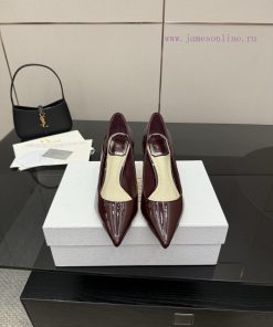 DIOR2025/𝐒𝐒𝐧𝐞𝐰 Spring/Summer Lacquer Leather Pointed High Heels Single Shoe SeriesContinuing Di rezu90sw