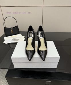 DIOR2025/𝐒𝐒𝐧𝐞𝐰 Spring/Summer Lacquer Leather Pointed High Heels Single Shoe SeriesContinuing Di rhcsidgj