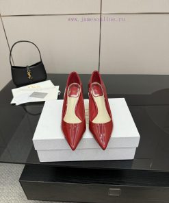 DIOR2025/𝐒𝐒𝐧𝐞𝐰 Spring/Summer Lacquer Leather Pointed High Heels Single Shoe SeriesContinuing Di awqp99k6