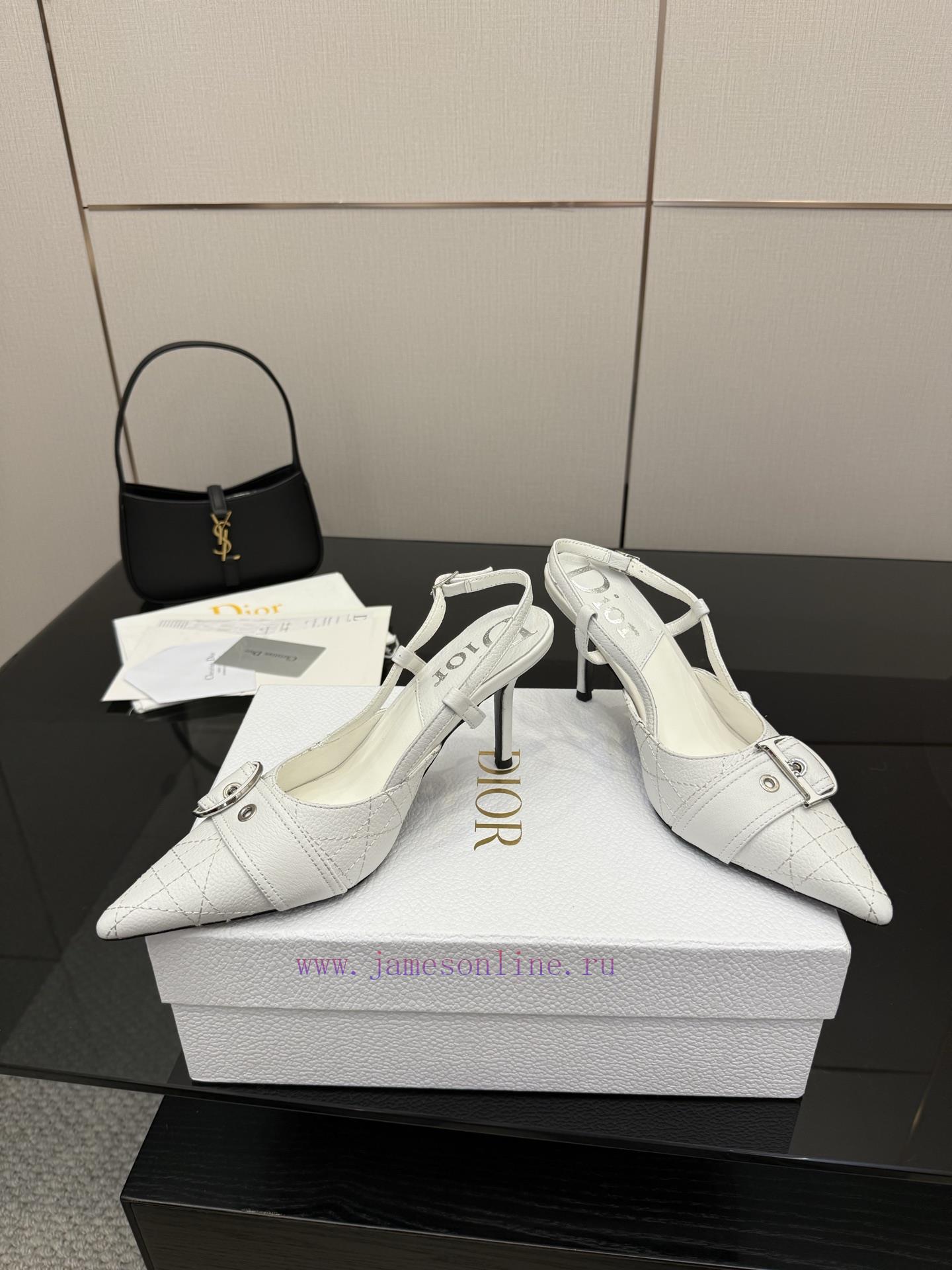 DIOR2025/𝐒𝐒𝐧𝐞𝐰 Spring/Summer New Product Vintage Electric Embroidered High HeelsContinuing Dior 6fastvnk - Image 4