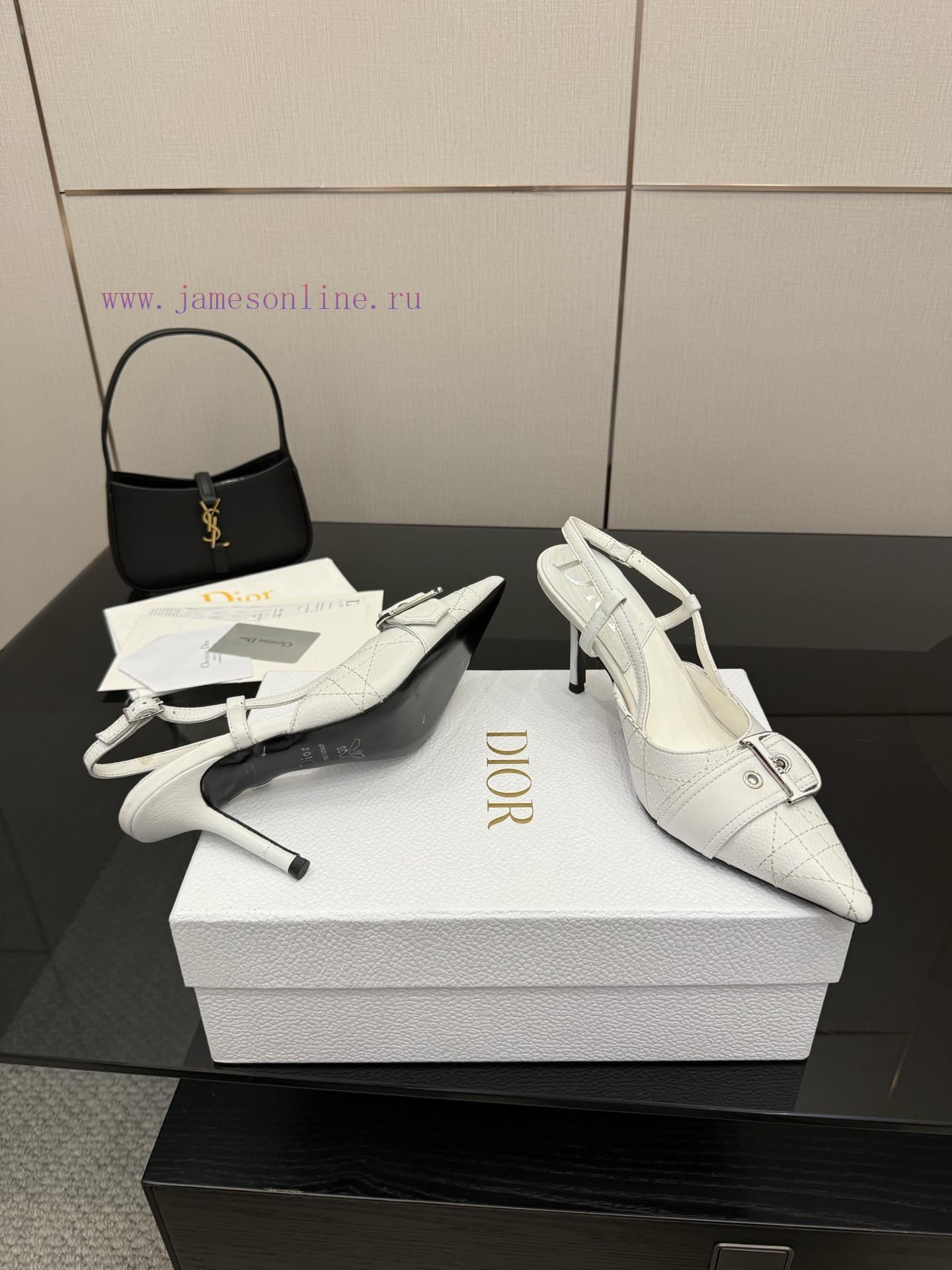 DIOR2025/𝐒𝐒𝐧𝐞𝐰 Spring/Summer New Product Vintage Electric Embroidered High HeelsContinuing Dior 6fastvnk - Image 6
