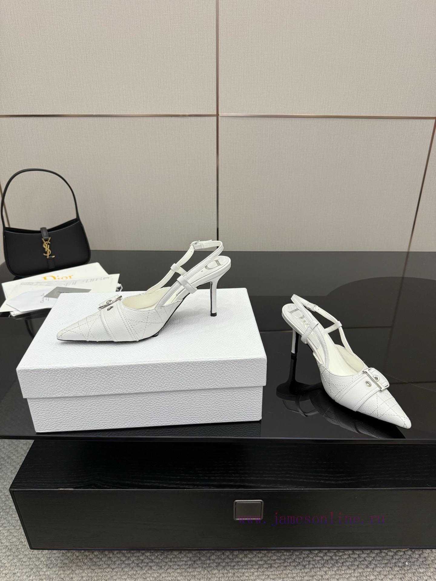 DIOR2025/𝐒𝐒𝐧𝐞𝐰 Spring/Summer New Product Vintage Electric Embroidered High HeelsContinuing Dior 6fastvnk - Image 7
