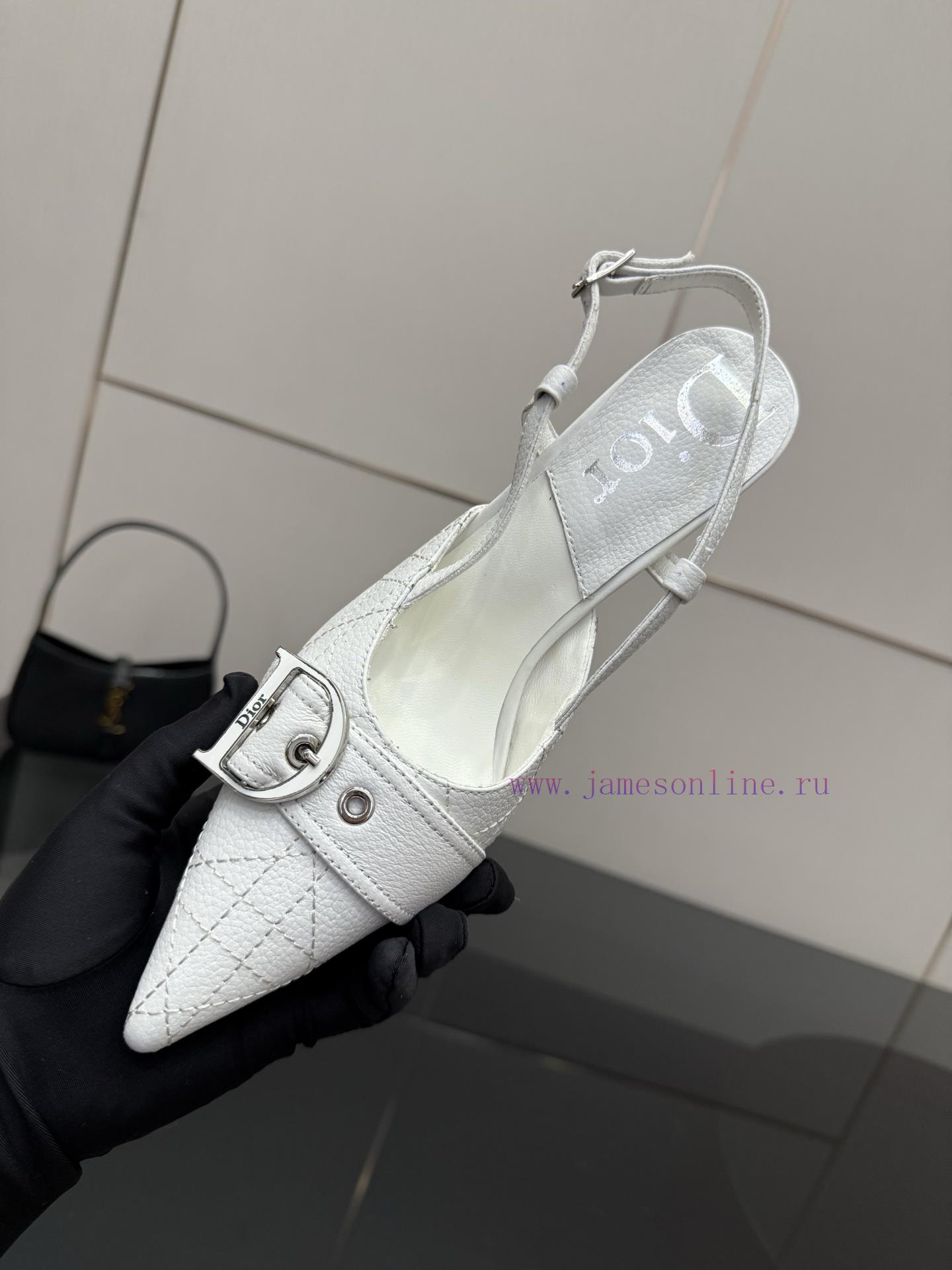 DIOR2025/𝐒𝐒𝐧𝐞𝐰 Spring/Summer New Product Vintage Electric Embroidered High HeelsContinuing Dior 6fastvnk - Image 9