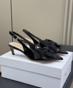 Dior Fw25 New Arrival～CD 25 Autumn/Winter Bow Slingback Big Exercise Bow So BeautifulUnique Sma fs7d5iwt