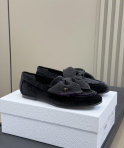 Dior Fw 25 New Arrival～CD 25 Autumn/Winter Bow Le Fu Shoes New ProductThe Satin Bow Is So Cute hc63qgrh
