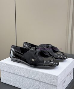 Dior Fw 25 New Arrival～CD 25 Autumn/Winter Bow Le Fu Shoes New ProductThe Satin Bow Is So Cute fxwyoudu