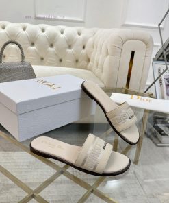 Dior's New Leather Surface Sheepskin Lining Embroidery Process 5 Colors Optional Sizes 35-42 Ru bbby2e0q