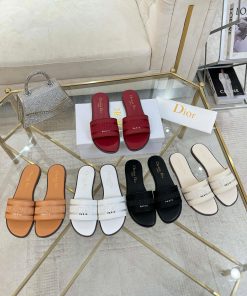 Dior's New Leather Surface Sheepskin Lining Embroidery Process 5 Colors Optional Sizes 35-42 Ru ikxa3wan