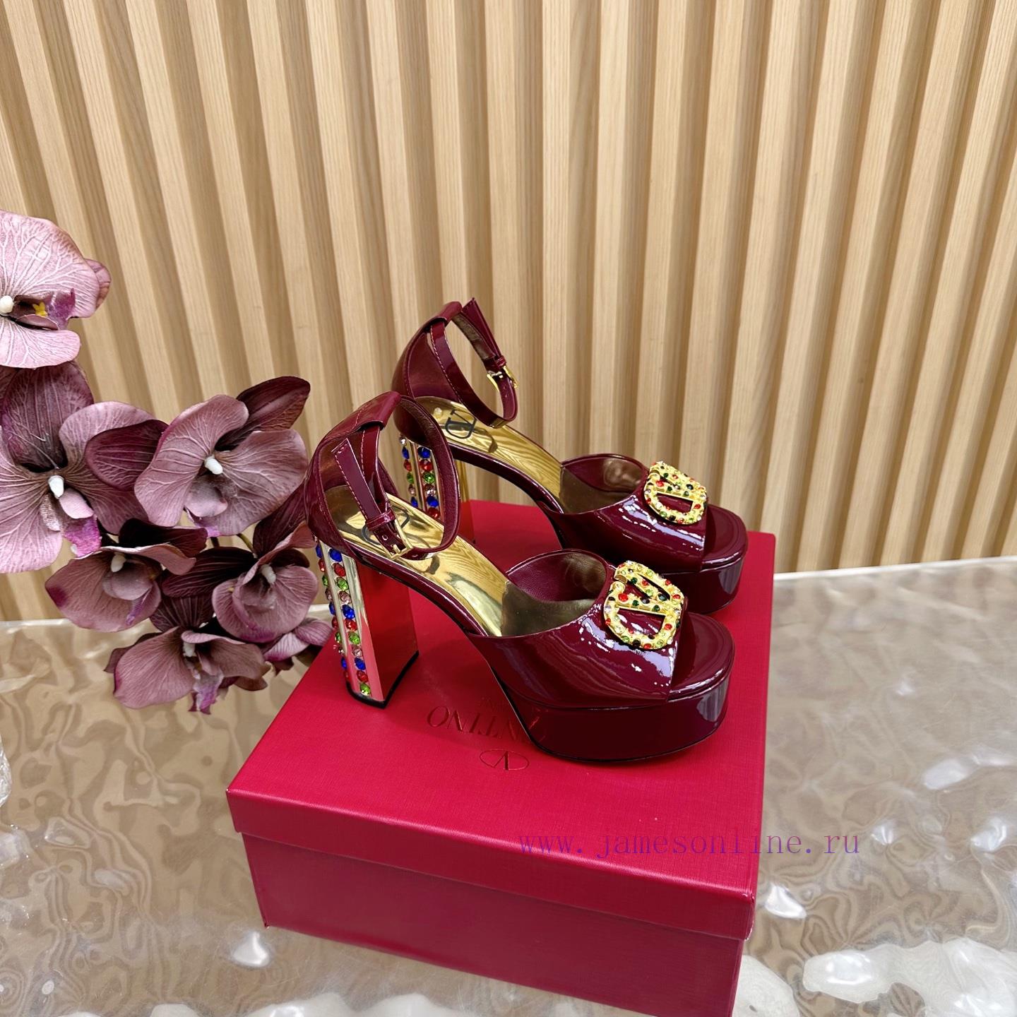 Valentino Classic V-Buckle Hate Sky High Waterproof Platform High Heel Sandals ️ Classic V-Buck ml0mu5qi