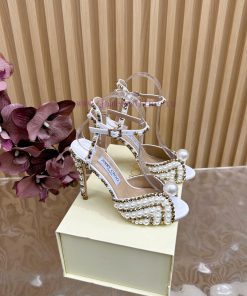 2025SSJIMMY CHOO Dinner High Heel Sandals/Single Shoes——————————Top TierThe Australian Pointed 4aiq55pu