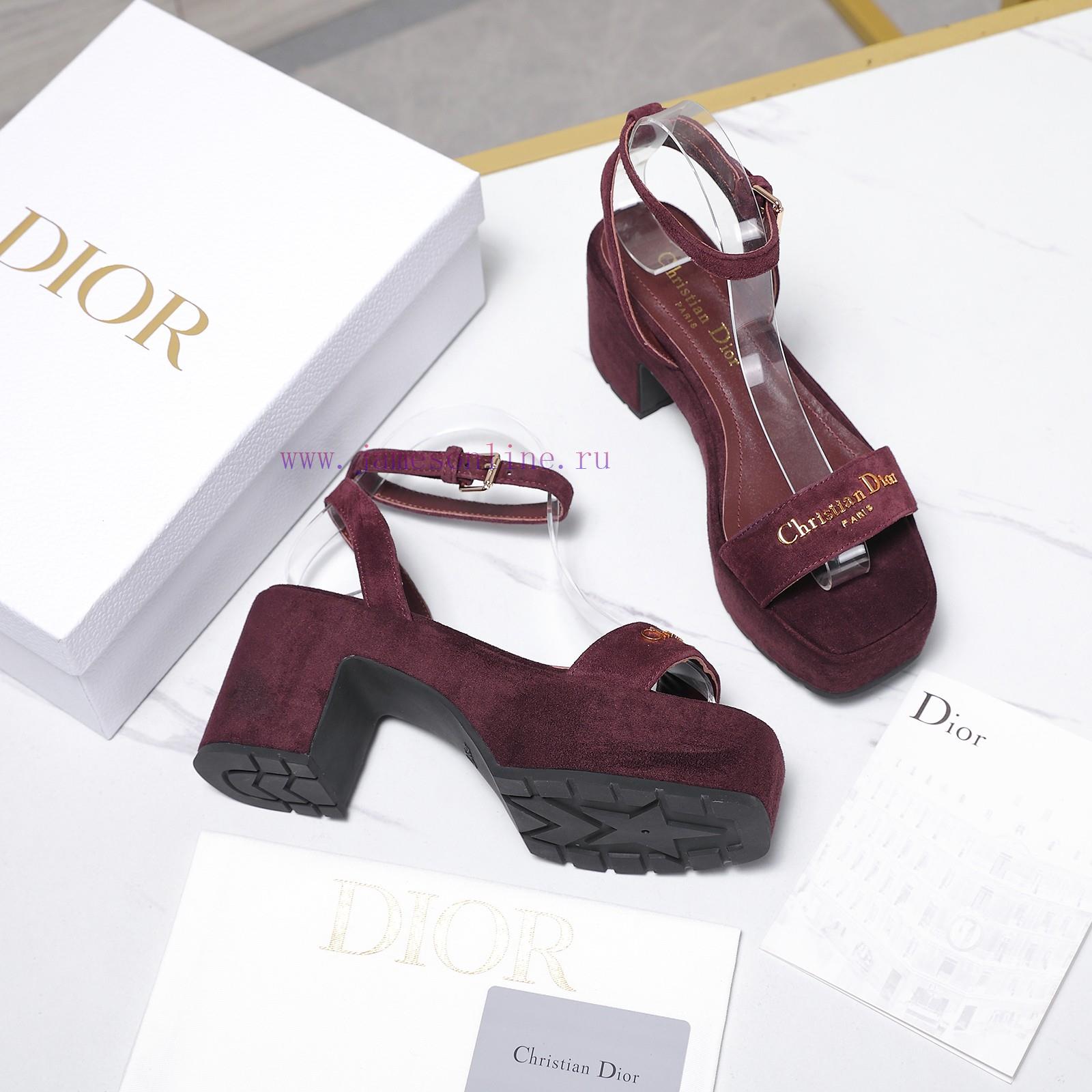 Purchasing LevelDior Spring/Summer Fashion Show New One Word Strap Water Platform Sandals Class tntws506 - Image 5