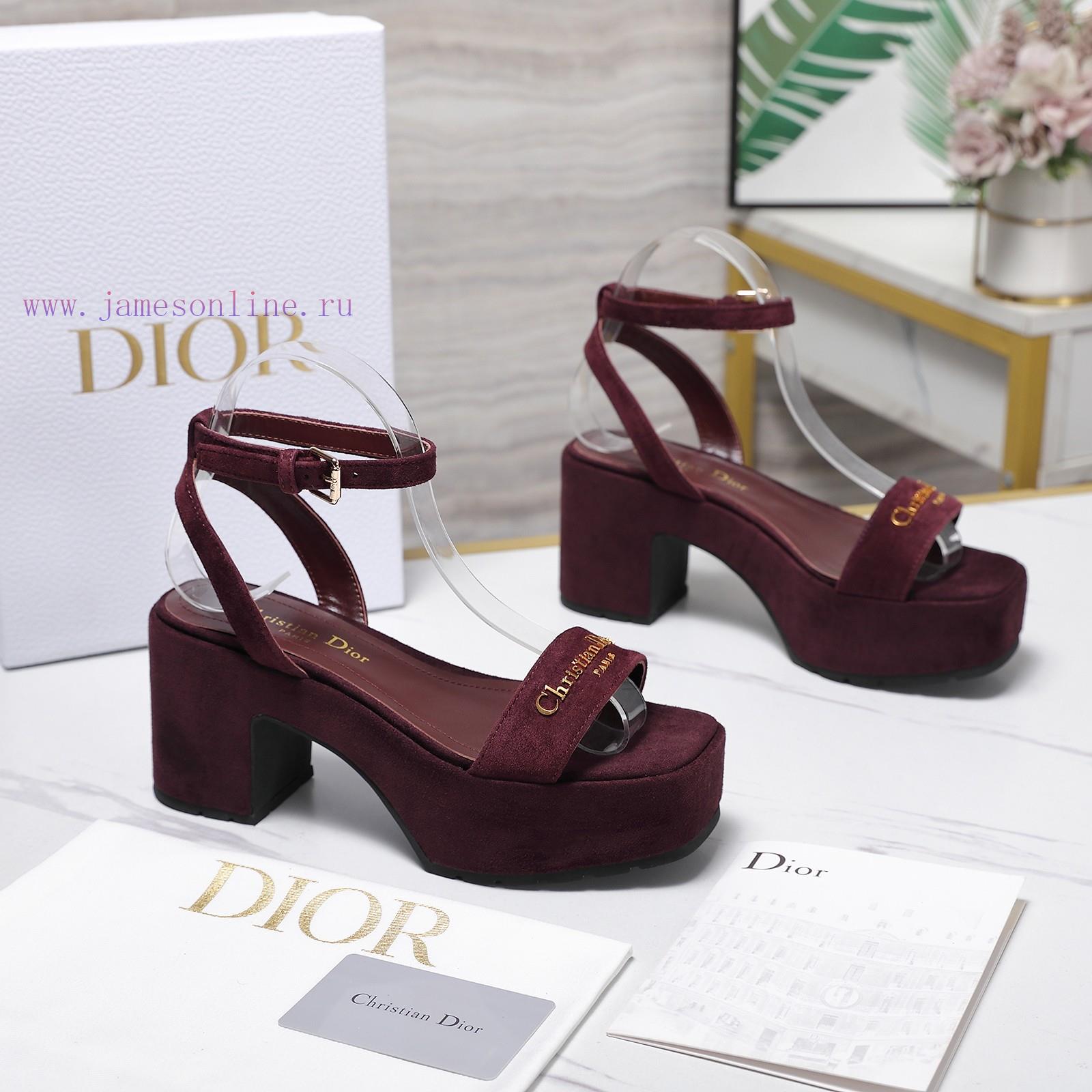 Purchasing LevelDior Spring/Summer Fashion Show New One Word Strap Water Platform Sandals Class tntws506 - Image 7