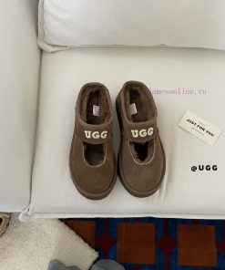 Newly Released UGG Gucci Mary Jane Wool SlippersThe 3.5cm Thick Bottom Model Has Been LaunchedI xb1te8sd