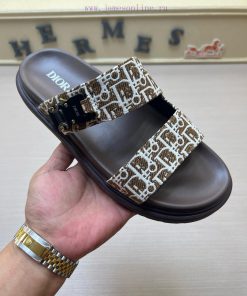 Dior Men's Sandals And Slippers Showcase Dior Haute Couture Style Design With Dior Grey Suede S bogo53nh