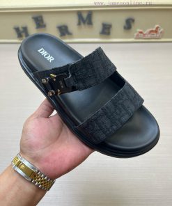 Dior Men's Sandals And Slippers Showcase Dior Haute Couture Style Design With Dior Grey Suede S 20jcwesu