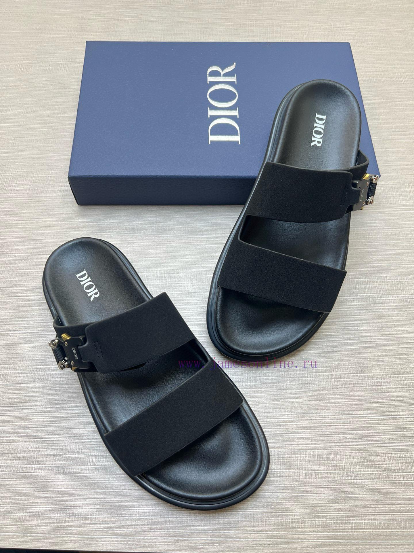 Dior Men's Sandals And Slippers Showcase Dior Haute Couture Style Design With Dior Grey Suede S d3e5su2a - Image 3