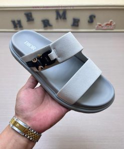 Dior Men's Sandals And Slippers Showcase Dior Haute Couture Style Design With Dior Grey Suede S iukud2zz