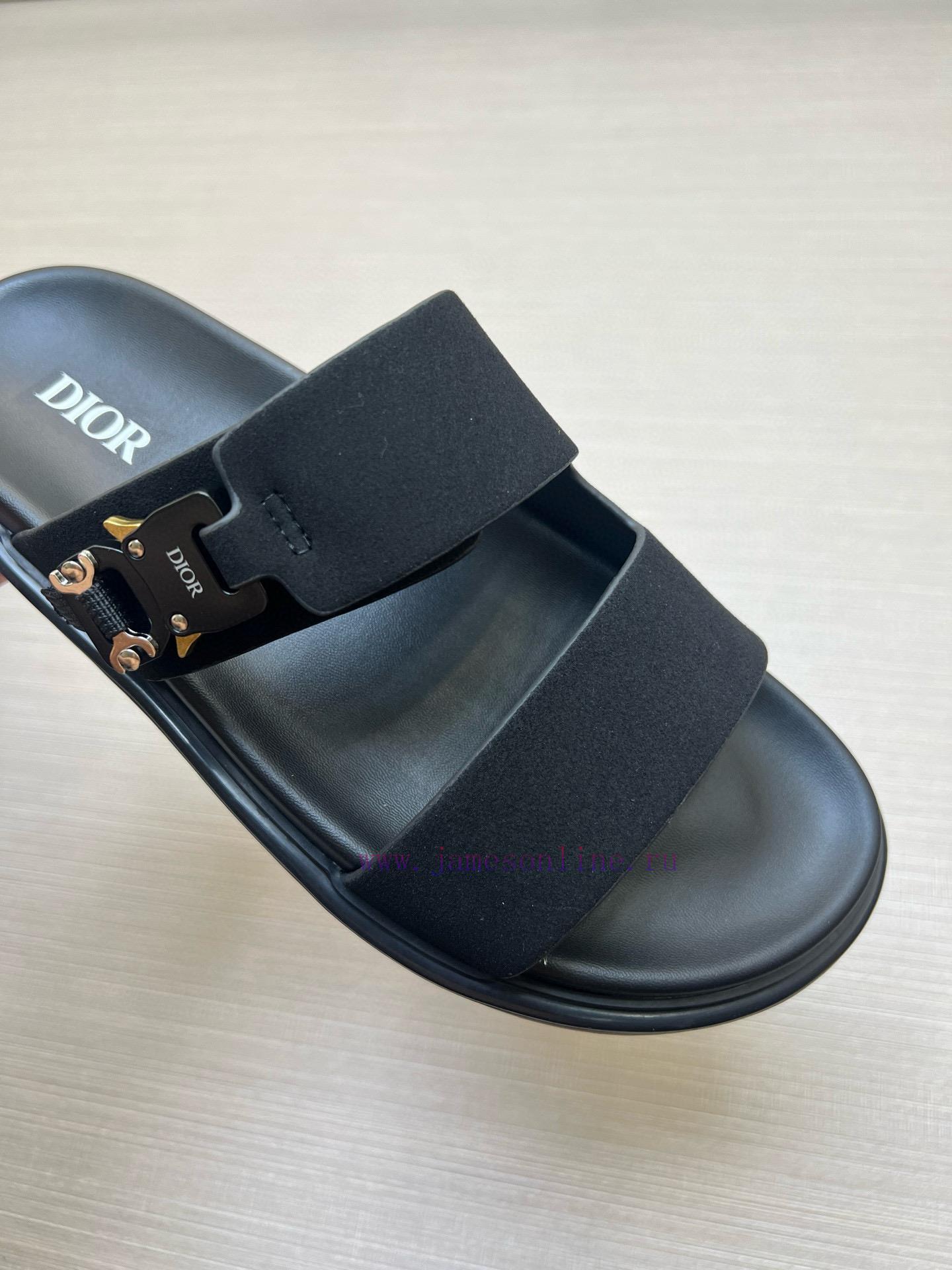 Dior Men's Sandals And Slippers Showcase Dior Haute Couture Style Design With Dior Grey Suede S d3e5su2a - Image 7