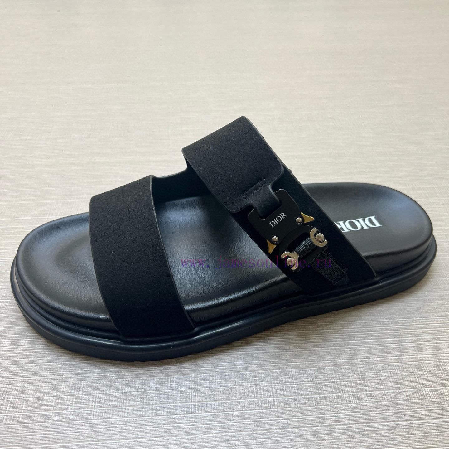 Dior Men's Sandals And Slippers Showcase Dior Haute Couture Style Design With Dior Grey Suede S d3e5su2a - Image 9