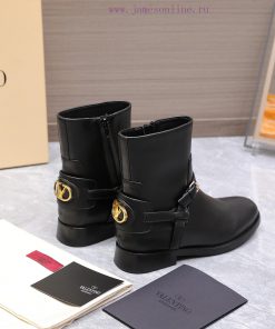 Purchasing Grade25ss Autumn/Winter New Valentino Round Head V-Button Knight BootsValentino's To gqip9ktc