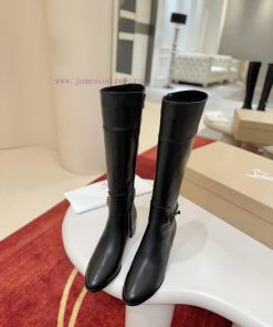 Generation Level * ️Jane Booty Has A Square Angled 85mm Heel And Is Made Of Black Calf Leather. rl1kci6i