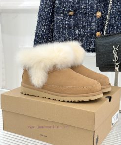 UGG Gucci25WF New Long Hair Retro Snow BootsRubbing The Retro Wave And Winter Warmth Into Concr qlrsb2eg