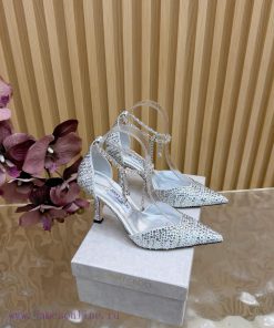 New Jimmy Choo/Jimmy Zhou Heavy Industries Diamond Face Pointed High Heel Chain High Heel Sanda is4vj9yw